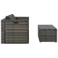 vidaXL Set de salón para jardín 6 pzs y cojines ratán sintético gris vidaXL Set de salón para jardín 6 pzs y cojines ratán sintético gris