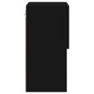 vidaXL Muebles para TV con luces LED 2 uds negro 30,5x30x60 cm
