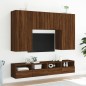 vidaXL Muebles de pared para TV 2 uds madera roble marrón 80x30x30 cm