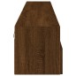 vidaXL Muebles de pared para TV 2 uds madera roble marrón 100x30x30 cm