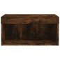 vidaXL Mueble para TV con luces LED roble ahumado 60x30x30 cm