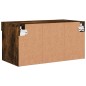 vidaXL Mueble para TV con luces LED roble ahumado 60x30x30 cm