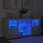 vidaXL Aparador con luces LED gris hormigón 142,5x37x67 cm vidaXL Aparador con luces LED gris hormigón 142,5x37x67 cm