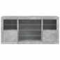 vidaXL Aparador con luces LED gris hormigón 142,5x37x67 cm vidaXL Aparador con luces LED gris hormigón 142,5x37x67 cm