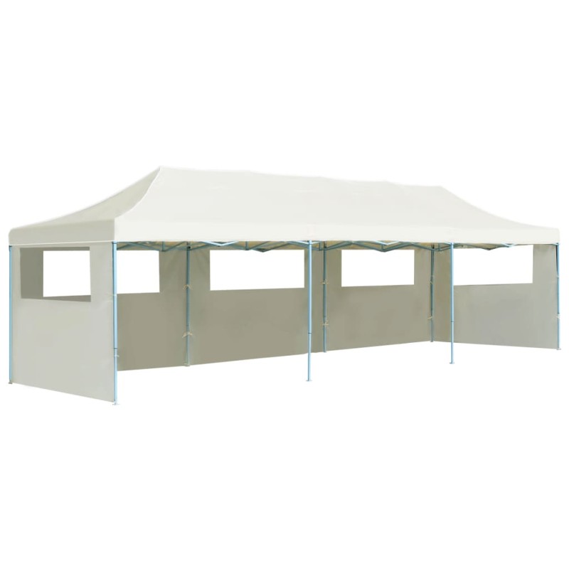 vidaXL Carpa de fiestas pop-up plegable con 5 paredes crema 3x9 m vidaXL Carpa de fiestas pop-up plegable con 5 paredes crema 3x9 m