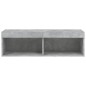 vidaXL Mueble para TV con luces LED gris hormigón 100x30x30 cm vidaXL Mueble para TV con luces LED gris hormigón 100x30x30 cm
