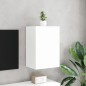 vidaXL Mueble de TV de pared madera ingeniería blanco 40,5x30x60 cm vidaXL Mueble de TV de pared madera ingeniería blanco 40,5x30x60 cm