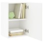 vidaXL Mueble de TV de pared madera ingeniería blanco 40,5x30x60 cm vidaXL Mueble de TV de pared madera ingeniería blanco 40,5x30x60 cm