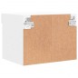 vidaXL Mesitas de noche de pared con luces LED 2 unidades blanco vidaXL Mesitas de noche de pared con luces LED 2 unidades blanco