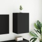 vidaXL Mueble de TV de pared madera de ingeniería negro 40,5x30x60 cm vidaXL Mueble de TV de pared madera de ingeniería negro 40,5x30x60 cm