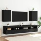 vidaXL Mueble de TV de pared madera de ingeniería negro 40,5x30x60 cm vidaXL Mueble de TV de pared madera de ingeniería negro 40,5x30x60 cm