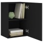 vidaXL Mueble de TV de pared madera de ingeniería negro 40,5x30x60 cm vidaXL Mueble de TV de pared madera de ingeniería negro 40,5x30x60 cm