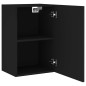vidaXL Mueble de TV de pared madera de ingeniería negro 40,5x30x60 cm vidaXL Mueble de TV de pared madera de ingeniería negro 40,5x30x60 cm