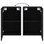 vidaXL Mueble de TV de pared madera de ingeniería negro 40,5x30x60 cm vidaXL Mueble de TV de pared madera de ingeniería negro 40,5x30x60 cm