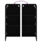 vidaXL Mueble de TV de pared madera de ingeniería negro 40,5x30x90 cm vidaXL Mueble de TV de pared madera de ingeniería negro 40,5x30x90 cm