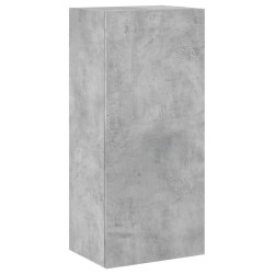 vidaXL Mueble TV de pared madera ingeniería gris hormigón 40,5x30x90cm