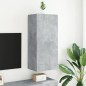 vidaXL Mueble TV de pared madera ingeniería gris hormigón 40,5x30x90cm