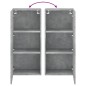 vidaXL Mueble TV de pared madera ingeniería gris hormigón 40,5x30x90cm