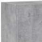 vidaXL Mueble TV de pared madera ingeniería gris hormigón 40,5x30x90cm