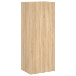 vidaXL Mueble TV de pared madera ingeniería roble Sonoma 40,5x30x102cm