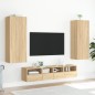 vidaXL Mueble TV de pared madera ingeniería roble Sonoma 40,5x30x102cm vidaXL Mueble TV de pared madera ingeniería roble Sonoma 40,5x30x102cm