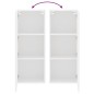 vidaXL Mueble de TV de pared madera ingeniería blanco 40,5x30x102 cm