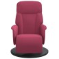 vidaXL Sillón reclinable con reposapiés terciopelo rojo tinto vidaXL Sillón reclinable con reposapiés terciopelo rojo tinto