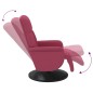 vidaXL Sillón reclinable con reposapiés terciopelo rojo tinto vidaXL Sillón reclinable con reposapiés terciopelo rojo tinto