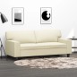 vidaXL Sofá de 2 plazas de cuero sintético color crema 140 cm vidaXL Sofá de 2 plazas de cuero sintético color crema 140 cm