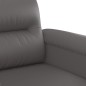 vidaXL Sillón cuero sintético gris 60 cm vidaXL Sillón cuero sintético gris 60 cm