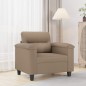 vidaXL Sillón cuero sintético color capuchino 60 cm vidaXL Sillón cuero sintético color capuchino 60 cm