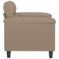 vidaXL Sillón cuero sintético color capuchino 60 cm vidaXL Sillón cuero sintético color capuchino 60 cm