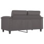 vidaXL Sofá de 2 plazas de cuero sintético gris 120 cm vidaXL Sofá de 2 plazas de cuero sintético gris 120 cm