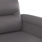 vidaXL Sofá de 2 plazas de cuero sintético gris 120 cm vidaXL Sofá de 2 plazas de cuero sintético gris 120 cm