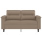vidaXL Sofá de 2 plazas de cuero sintético color capuchino 120 cm vidaXL Sofá de 2 plazas de cuero sintético color capuchino 120 cm