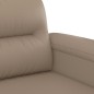 vidaXL Sofá de 2 plazas de cuero sintético color capuchino 120 cm vidaXL Sofá de 2 plazas de cuero sintético color capuchino 120 cm