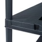 vidaXL Estantería de plástico 260 kg 90x40x180 cm negro vidaXL Estantería de plástico 260 kg 90x40x180 cm negro