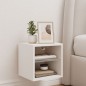 vidaXL Mueble de TV de pared con luces LED blanco 30x28,5x30 cm vidaXL Mueble de TV de pared con luces LED blanco 30x28,5x30 cm