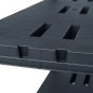 vidaXL Estantería de plástico 260 kg 90x40x180 cm negro vidaXL Estantería de plástico 260 kg 90x40x180 cm negro