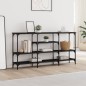 vidaXL Mesa consola madera de ingeniería negra 160x29x80 cm vidaXL Mesa consola madera de ingeniería negra 160x29x80 cm