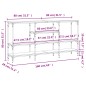 vidaXL Mesa consola madera de ingeniería negra 160x29x80 cm vidaXL Mesa consola madera de ingeniería negra 160x29x80 cm