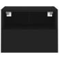 vidaXL Muebles de pared TV 2 uds madera ingeniería negro 40x30x30 cm vidaXL Muebles de pared TV 2 uds madera ingeniería negro 40x30x30 cm