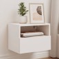 vidaXL Muebles de pared TV 2 uds madera ingeniería blanco 40x30x30 cm vidaXL Muebles de pared TV 2 uds madera ingeniería blanco 40x30x30 cm