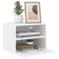 vidaXL Muebles de pared TV 2 uds madera ingeniería blanco 40x30x30 cm vidaXL Muebles de pared TV 2 uds madera ingeniería blanco 40x30x30 cm