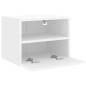 vidaXL Muebles de pared TV 2 uds madera ingeniería blanco 40x30x30 cm vidaXL Muebles de pared TV 2 uds madera ingeniería blanco 40x30x30 cm