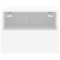 vidaXL Muebles de pared TV 2 uds madera ingeniería blanco 40x30x30 cm vidaXL Muebles de pared TV 2 uds madera ingeniería blanco 40x30x30 cm