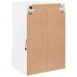 vidaXL Muebles de TV de pared con luces LED 2 uds blanco 40x30x60,5 cm