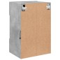 vidaXL Muebles TV de pared luces LED 2 uds gris hormigón 40x30x60,5 cm