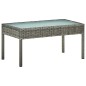 vidaXL Set de muebles de jardín 4 pzas y cojines ratán sintético gris vidaXL Set de muebles de jardín 4 pzas y cojines ratán sintético gris