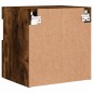 vidaXL Mueble de TV de pared con luces LED roble ahumado 40x30x40 cm vidaXL Mueble de TV de pared con luces LED roble ahumado 40x30x40 cm